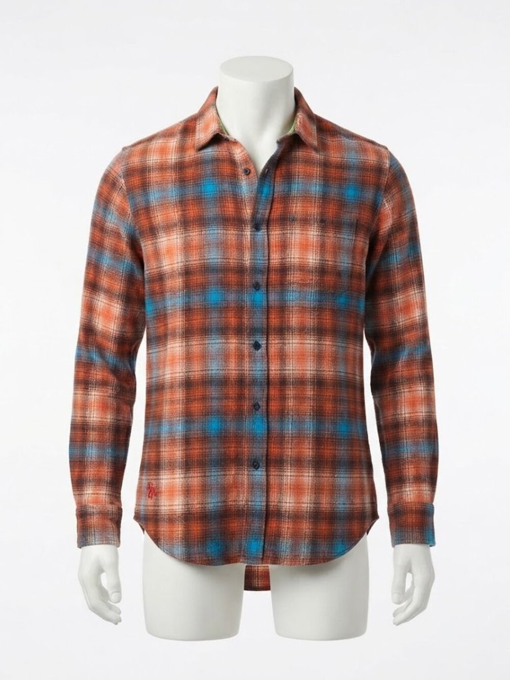 John Lennon Men's Plaid Flannel Long Sleeve Button-Down Shirt – Size XL